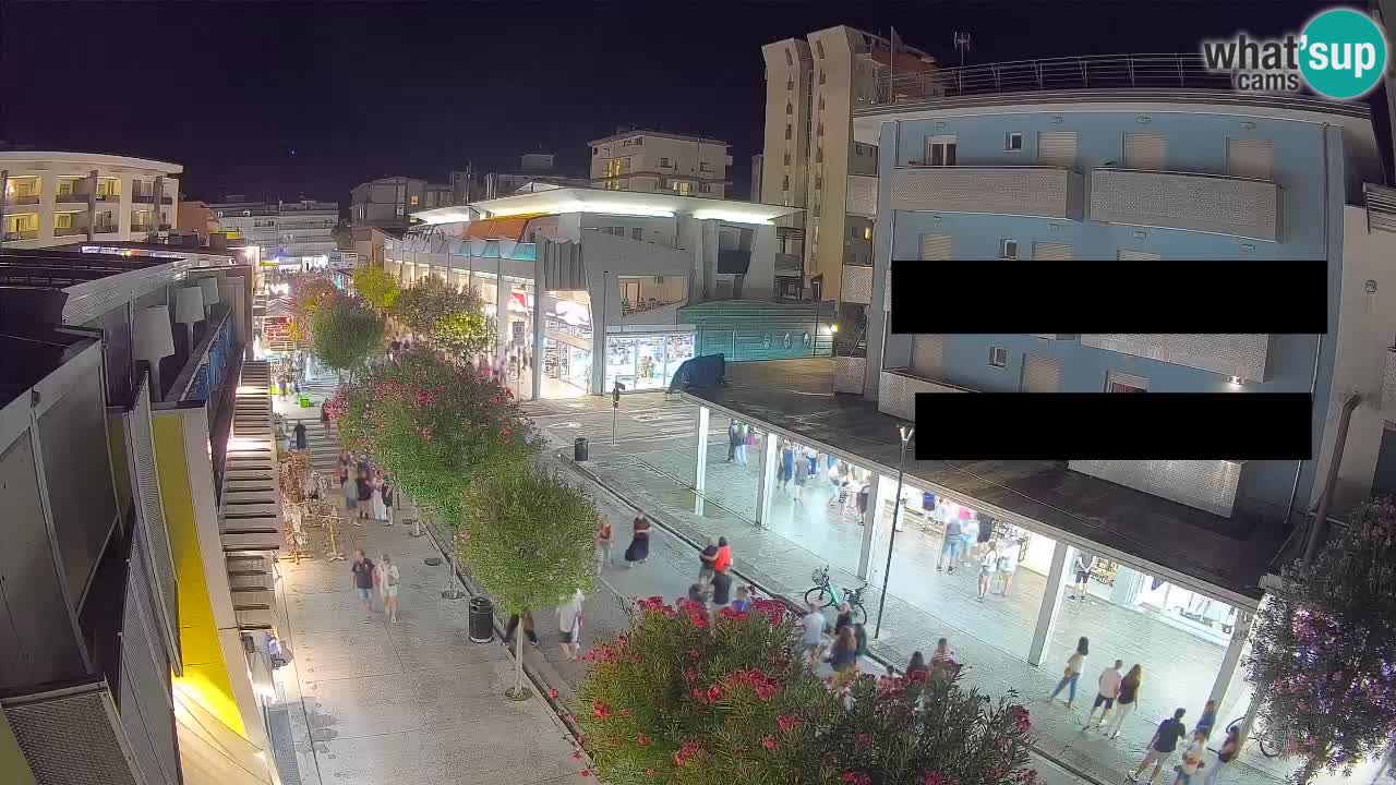 Bibione Fußgängerzone Webcam – Viale delle Costellazioni live