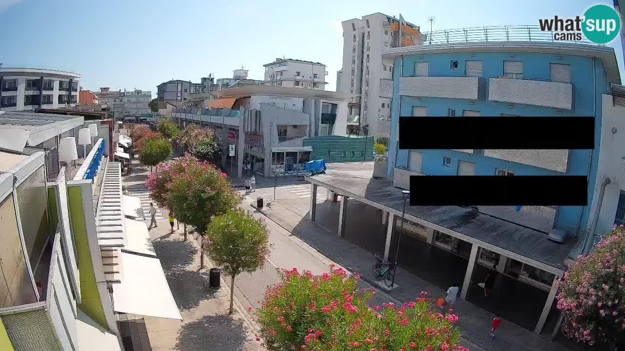 Bibione Fußgängerzone Webcam – Viale delle Costellazioni live