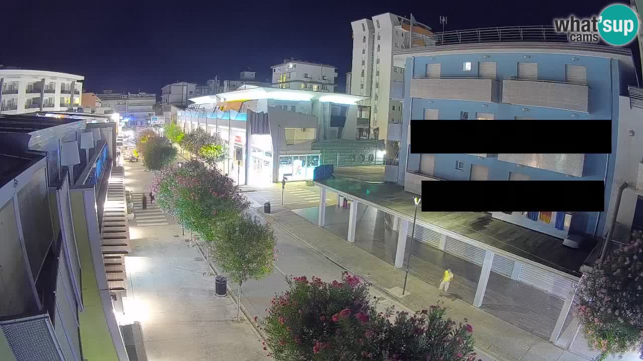 Webcam Passeggiata Bibione – Viale delle Costellazioni in Diretta