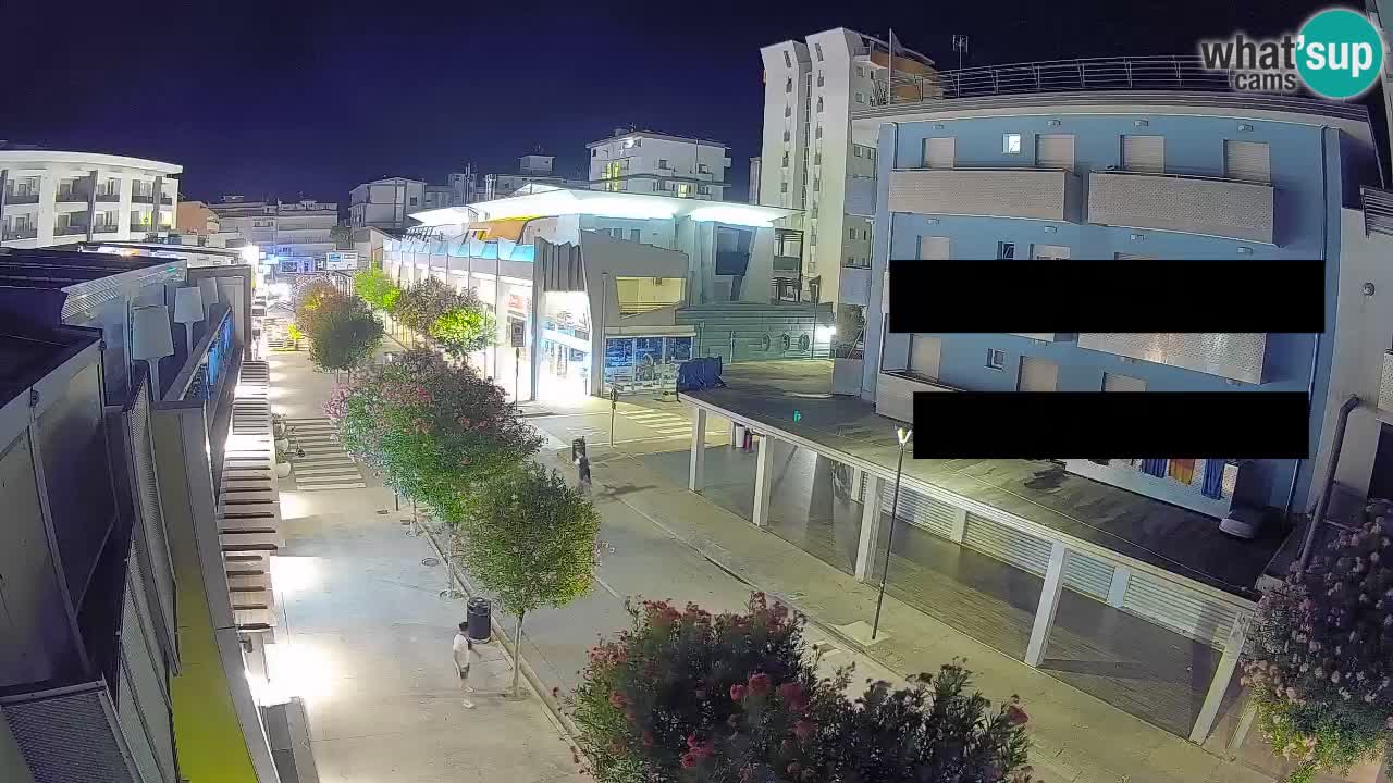 Bibione Fußgängerzone Webcam – Viale delle Costellazioni live