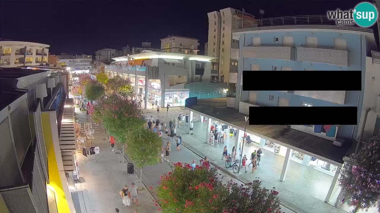Bibione Fußgängerzone Webcam – Viale delle Costellazioni live