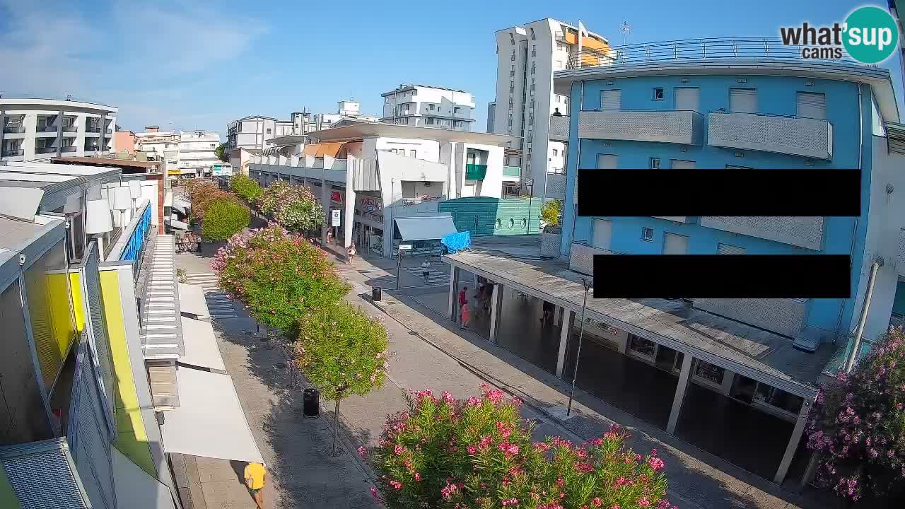 Bibione Fußgängerzone Webcam – Viale delle Costellazioni live