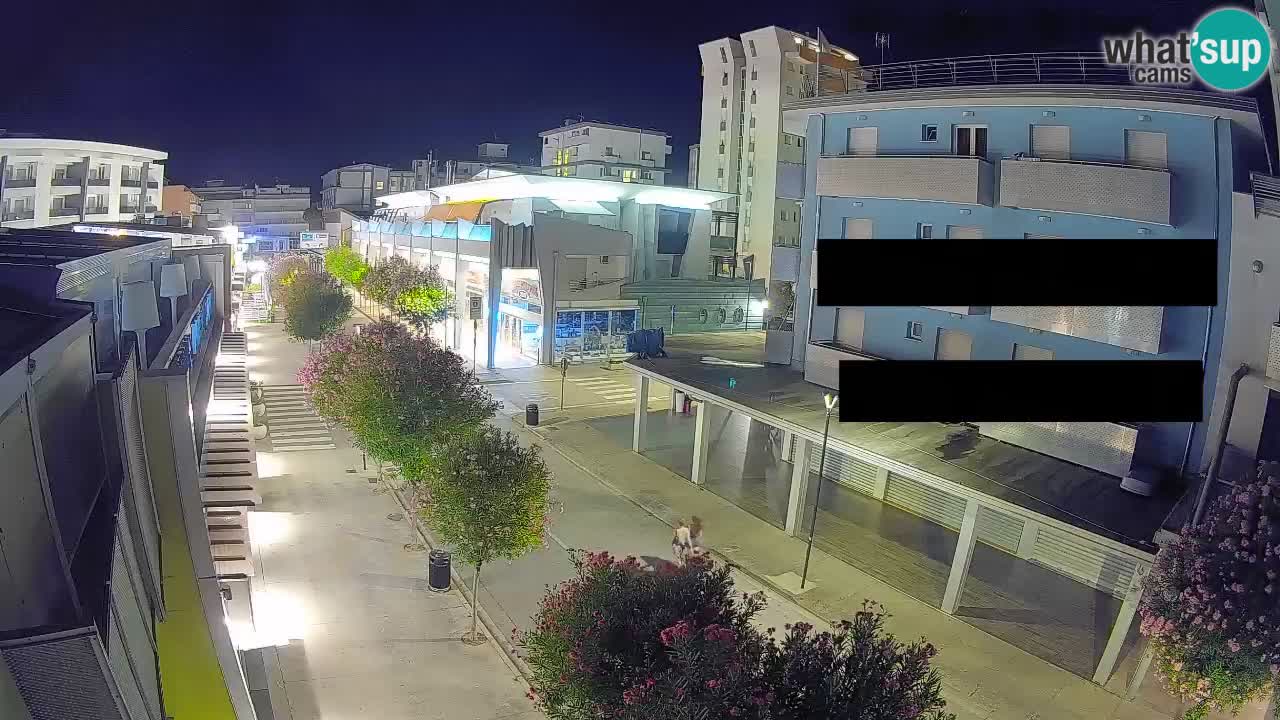 Webcam Promenade de Bibione – Viale delle Costellazioni en direct