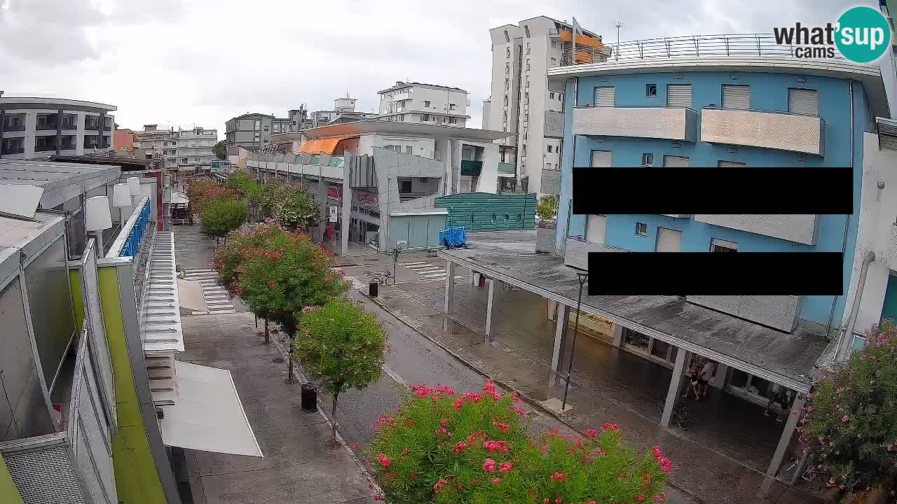 Bibione Fußgängerzone Webcam – Viale delle Costellazioni live