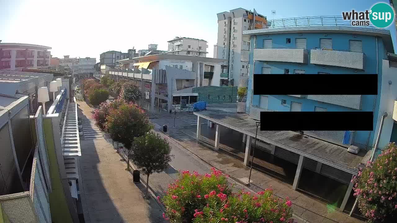 Bibione Fußgängerzone Webcam – Viale delle Costellazioni live
