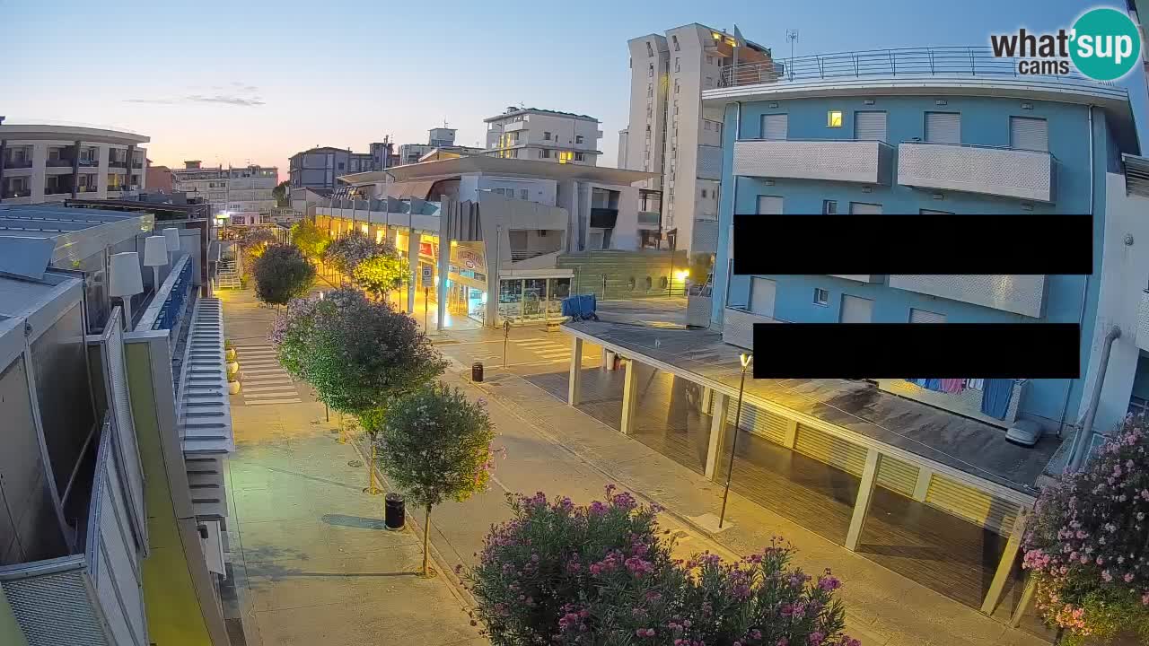 Webcam Paseo de Bibione – Viale delle Costellazioni en directo