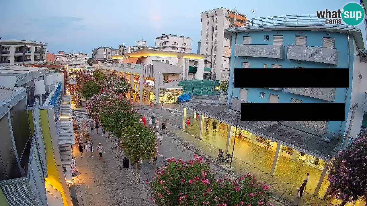 Webcam Passeggiata Bibione – Viale delle Costellazioni in Diretta