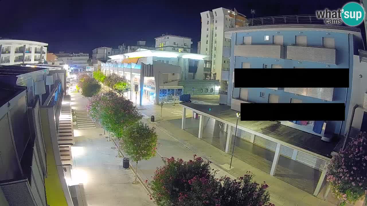 Webcam Passeggiata Bibione – Viale delle Costellazioni in Diretta