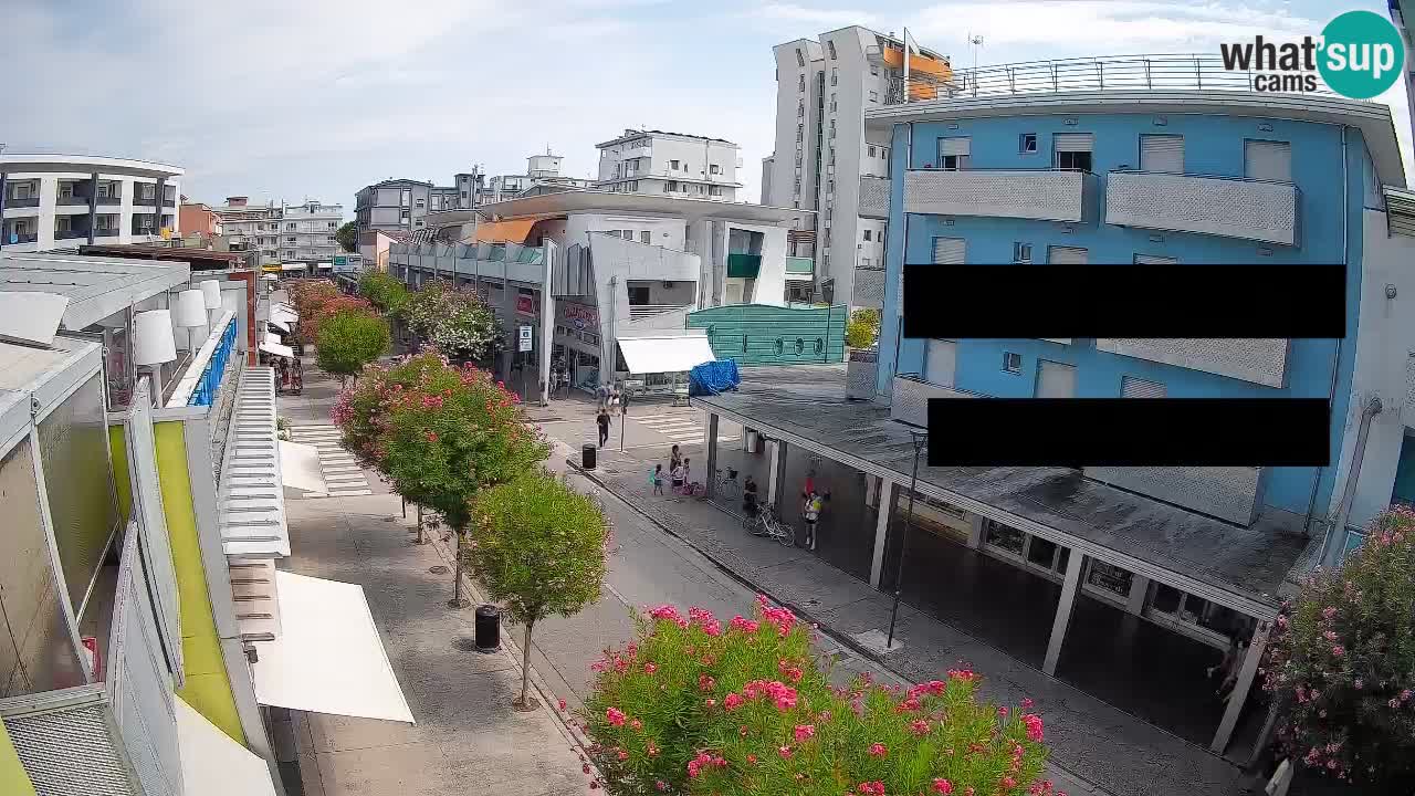 Bibione Fußgängerzone Webcam – Viale delle Costellazioni live