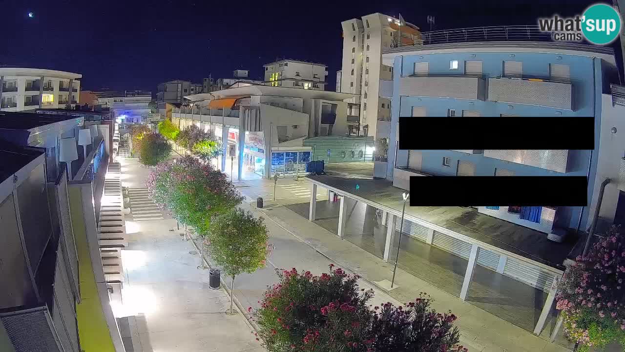 Bibione Fußgängerzone Webcam – Viale delle Costellazioni live