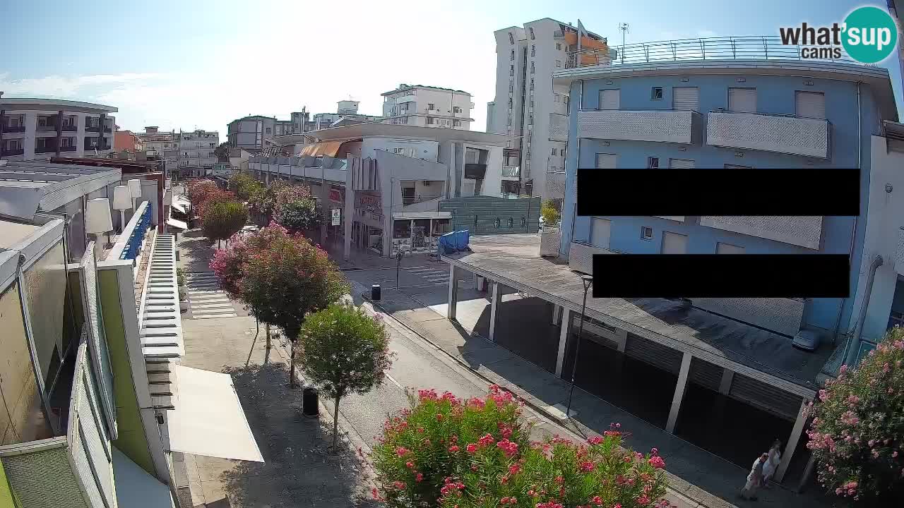 Bibione Fußgängerzone Webcam – Viale delle Costellazioni live