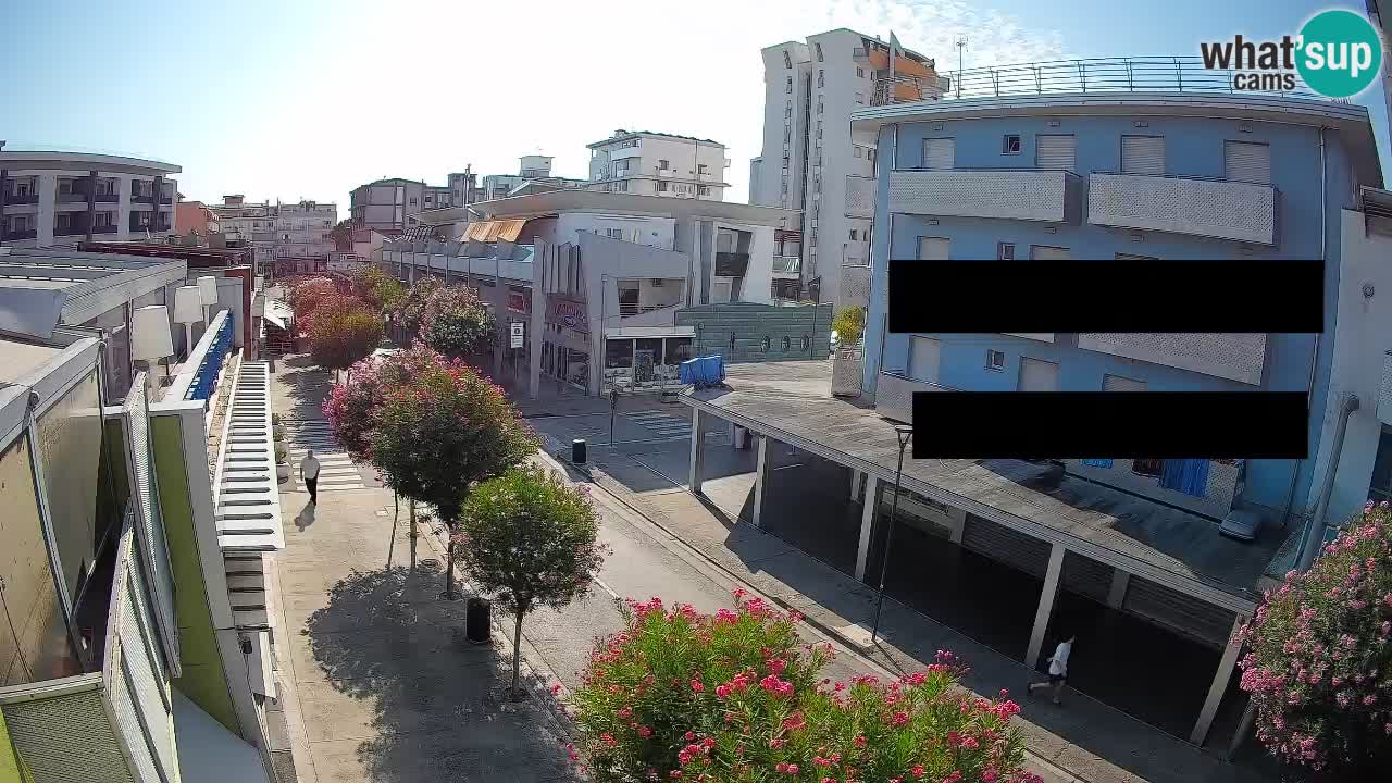 Bibione Fußgängerzone Webcam – Viale delle Costellazioni live