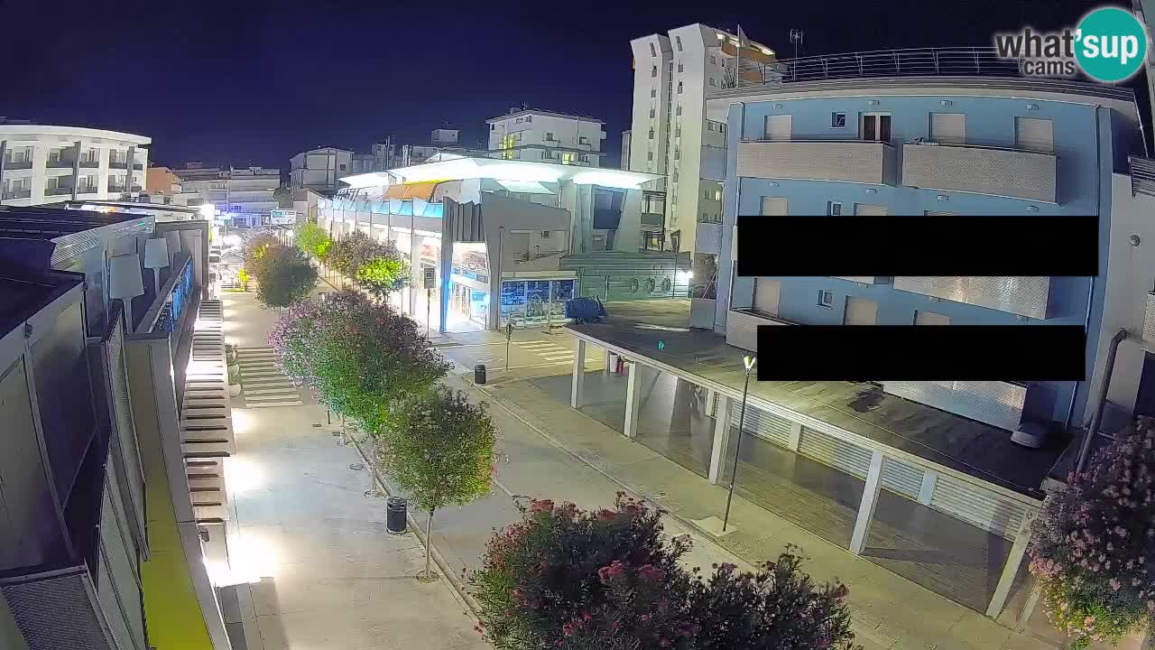 Bibione Fußgängerzone Webcam – Viale delle Costellazioni live