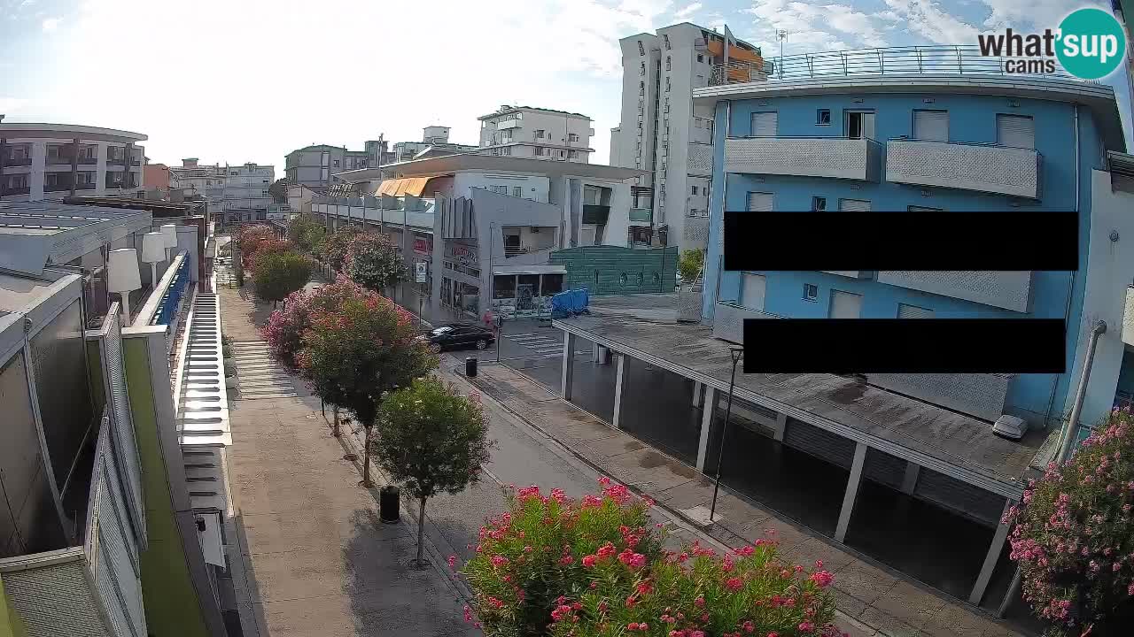 Bibione Fußgängerzone Webcam – Viale delle Costellazioni live