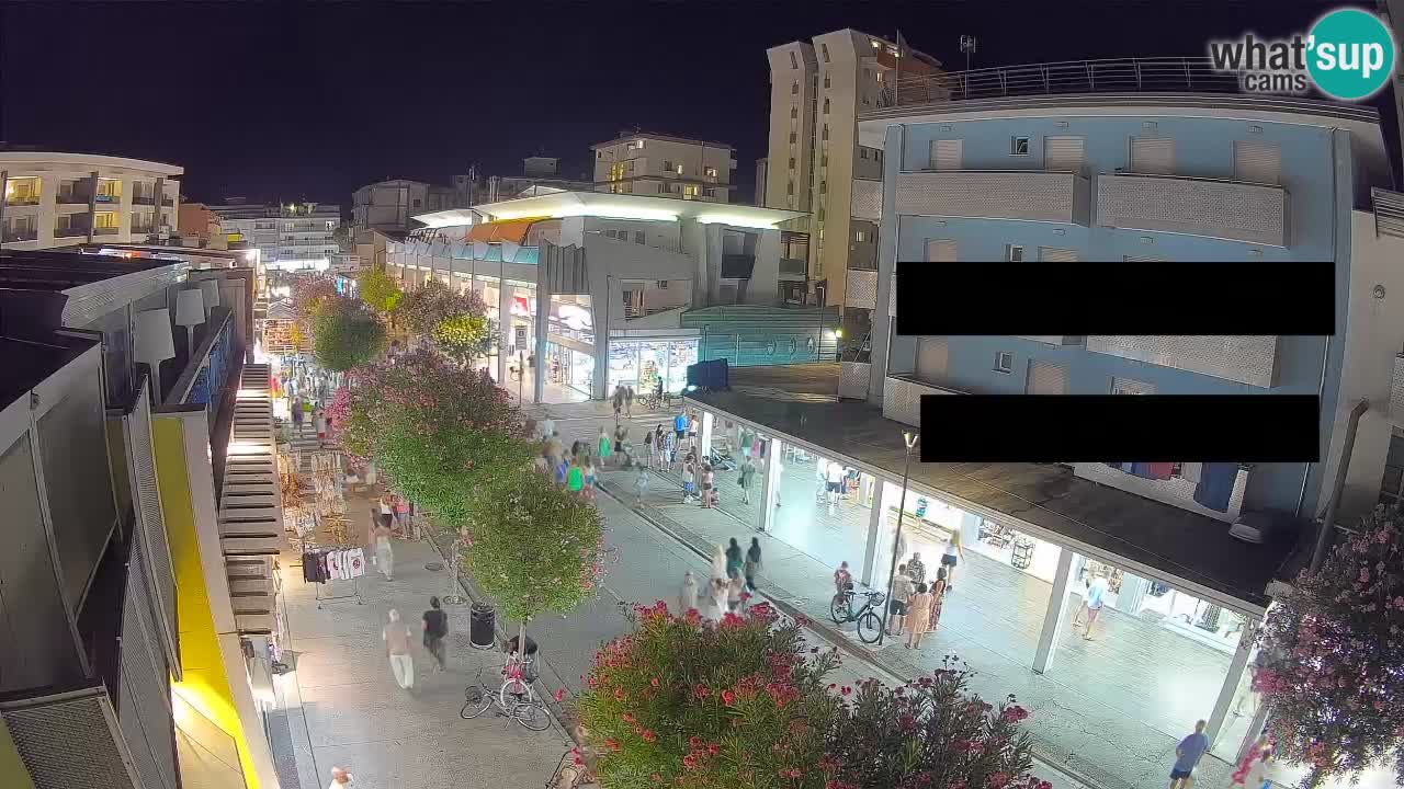 Webcam Passeggiata Bibione – Viale delle Costellazioni in Diretta