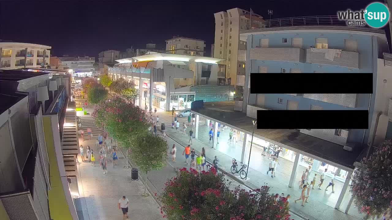 Bibione Fußgängerzone Webcam – Viale delle Costellazioni live
