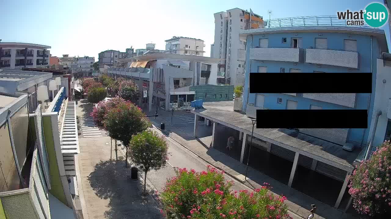 Bibione Fußgängerzone Webcam – Viale delle Costellazioni live