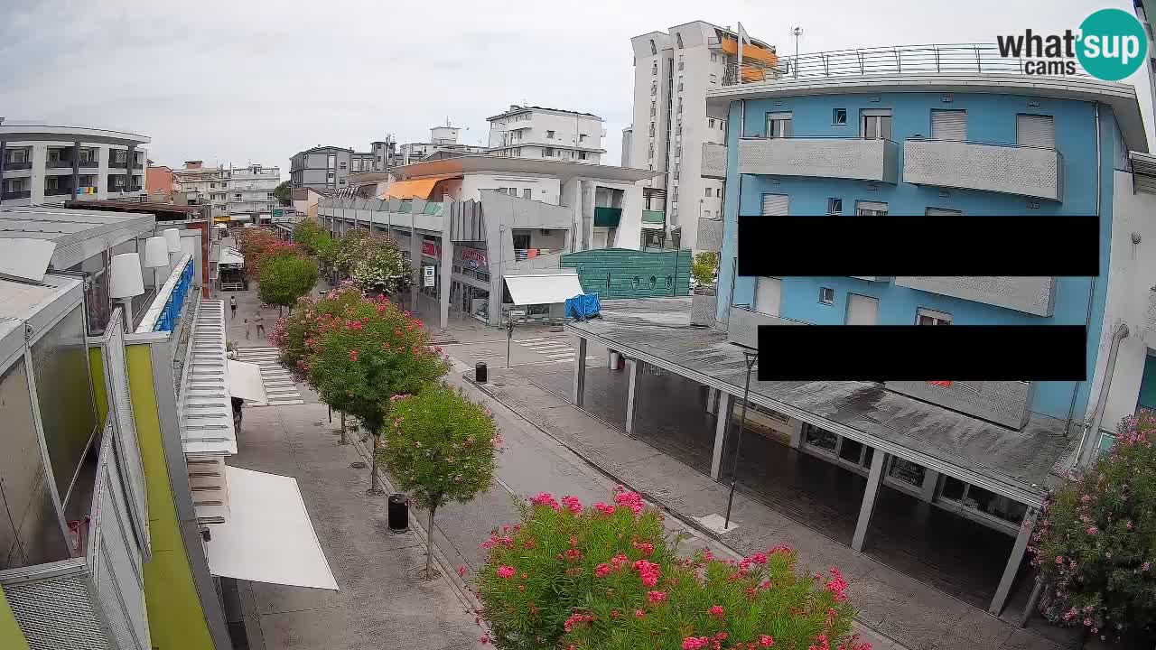 Bibione Fußgängerzone Webcam – Viale delle Costellazioni live