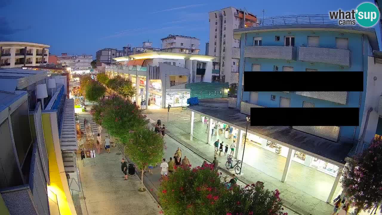 Web kamera Bibione Šetnica – Viale delle Costellazioni uživo