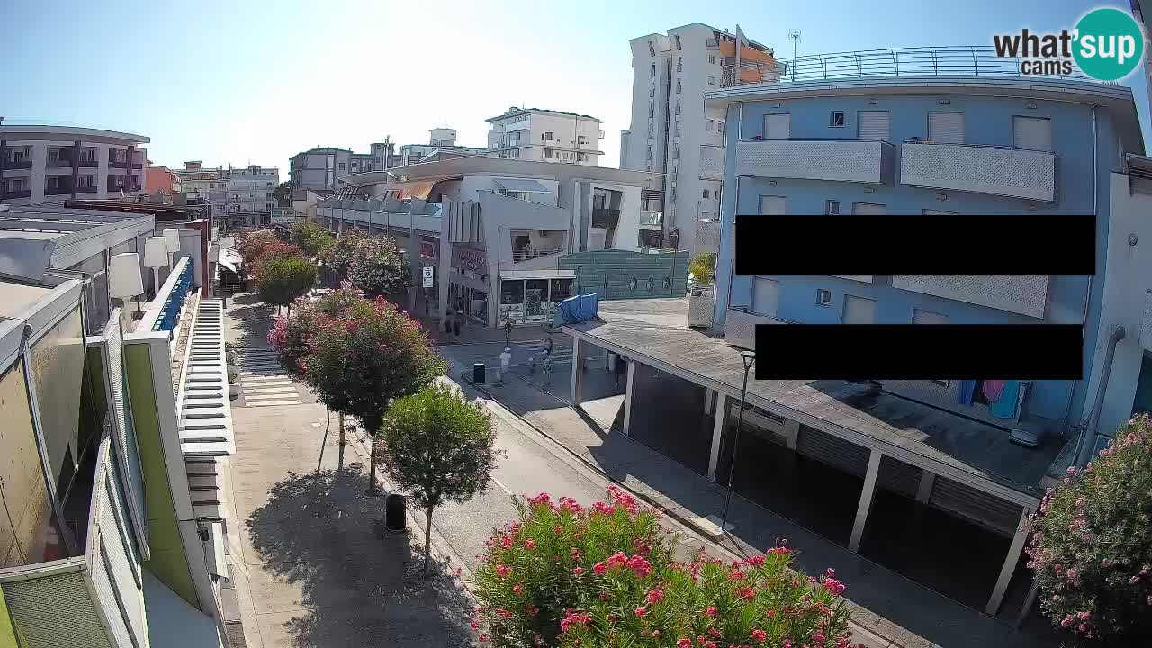 Bibione Fußgängerzone Webcam – Viale delle Costellazioni live