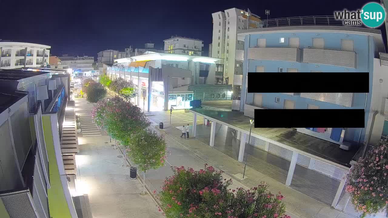 Bibione Fußgängerzone Webcam – Viale delle Costellazioni live