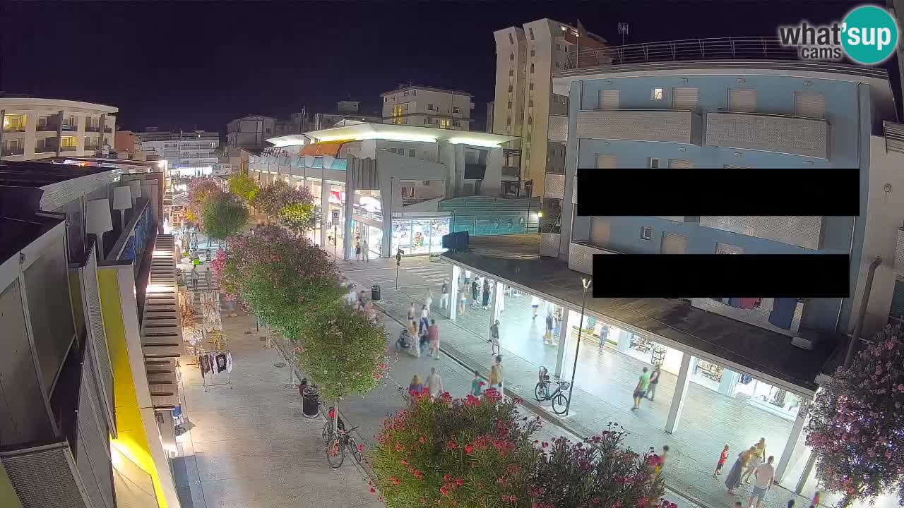 Bibione Fußgängerzone Webcam – Viale delle Costellazioni live