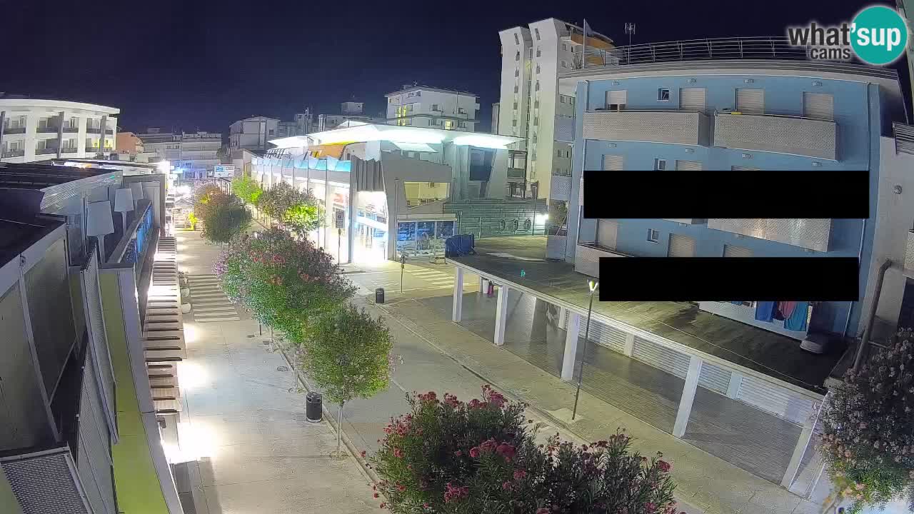Bibione Fußgängerzone Webcam – Viale delle Costellazioni live