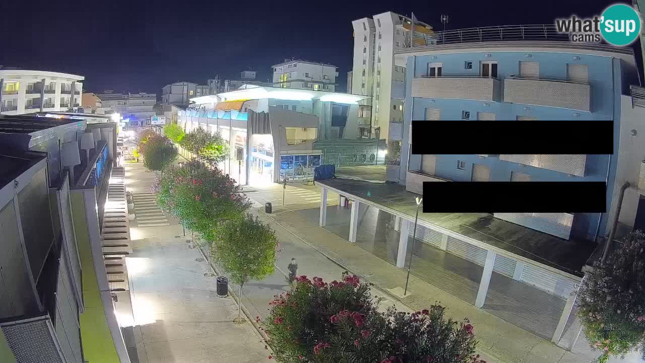 Webcam Promenade de Bibione – Viale delle Costellazioni en direct