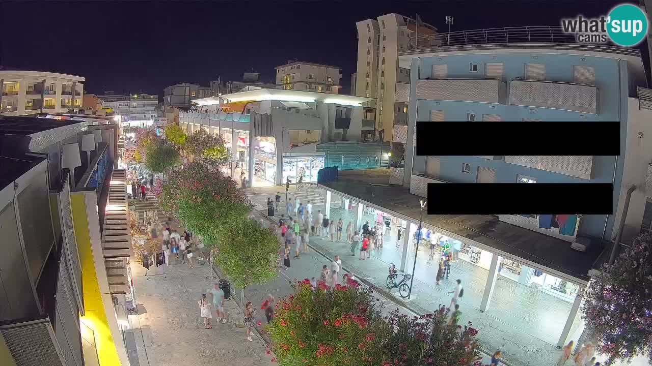 Webcam Passeggiata Bibione – Viale delle Costellazioni in Diretta