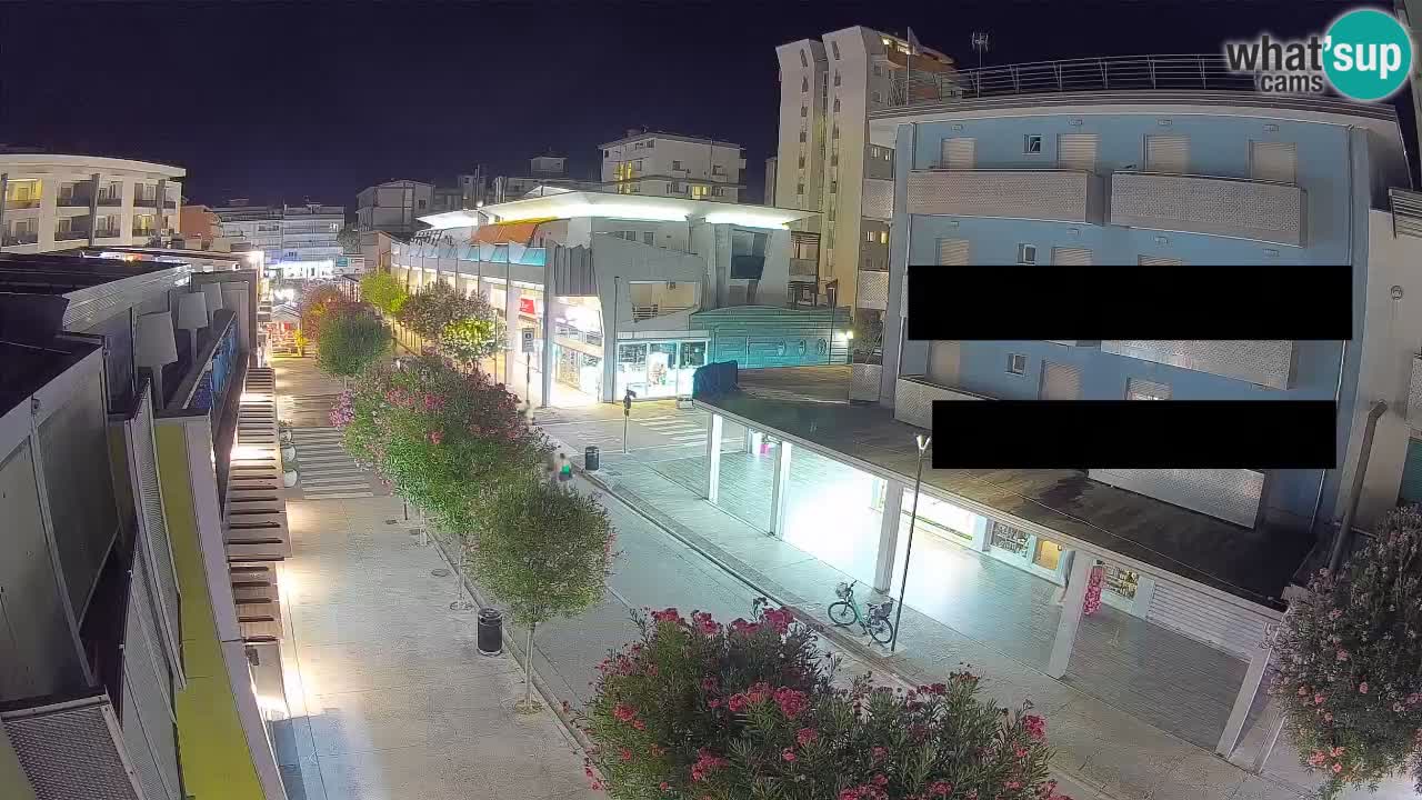 Webcam Passeggiata Bibione – Viale delle Costellazioni in Diretta