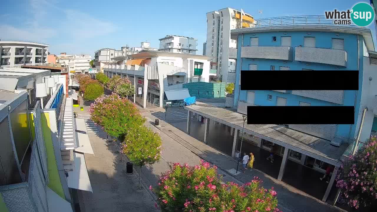 Bibione Fußgängerzone Webcam – Viale delle Costellazioni live