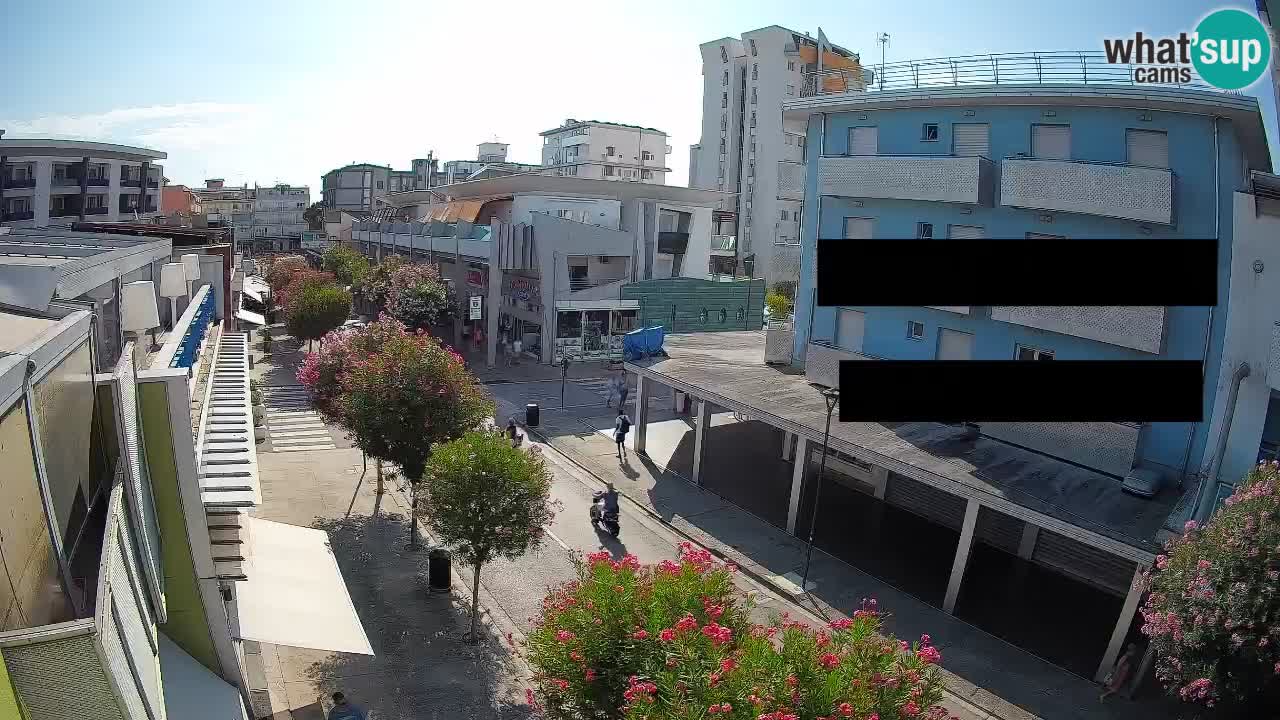 Bibione Fußgängerzone Webcam – Viale delle Costellazioni live