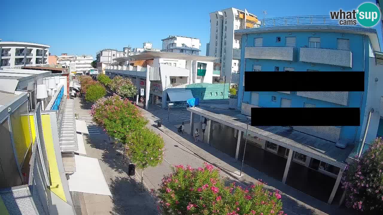 Webcam Passeggiata Bibione – Viale delle Costellazioni in Diretta