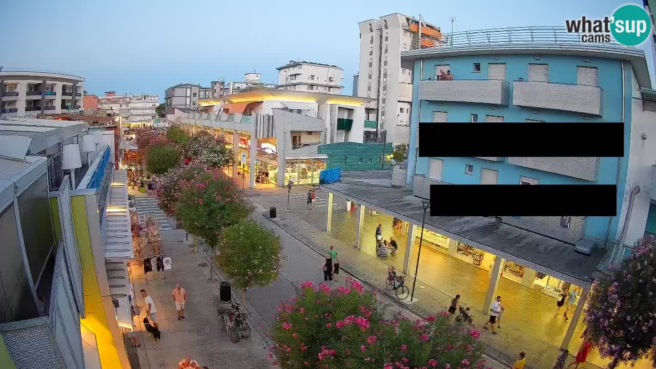 Webcam Passeggiata Bibione – Viale delle Costellazioni in Diretta