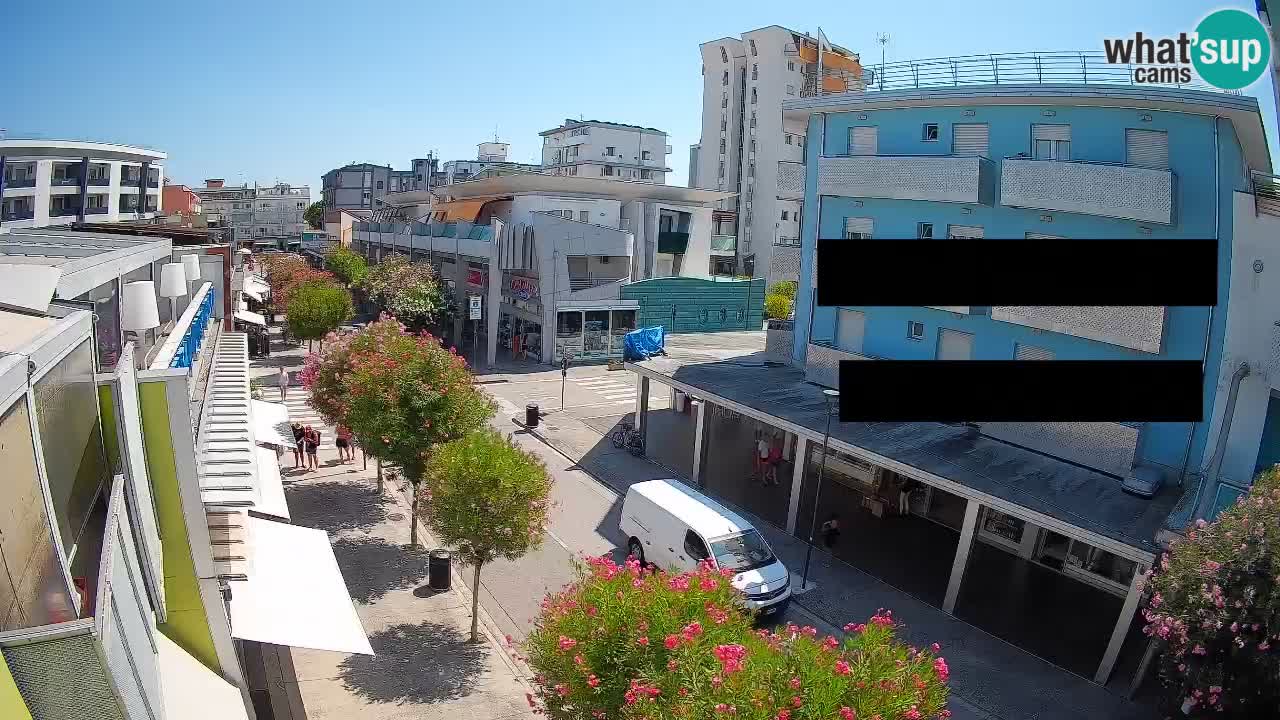 Webcam Passeggiata Bibione – Viale delle Costellazioni in Diretta