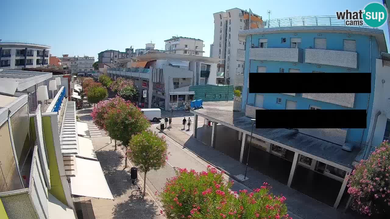 Bibione Fußgängerzone Webcam – Viale delle Costellazioni live