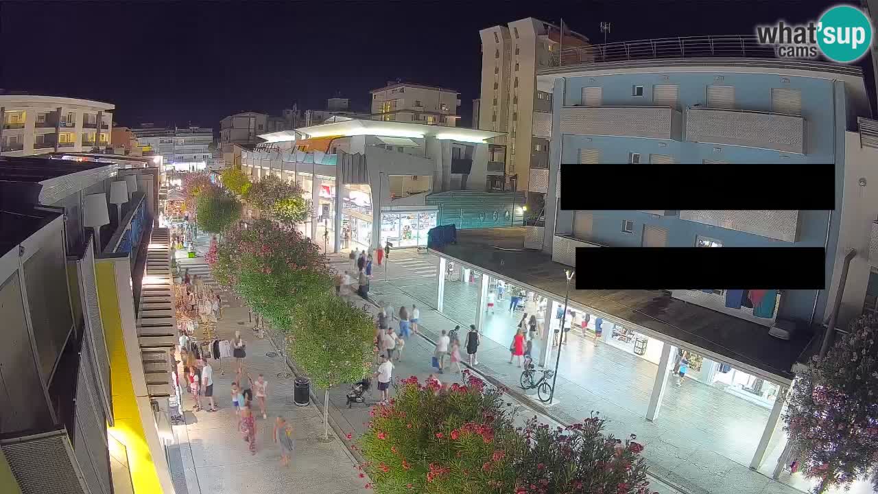 Webcam Passeggiata Bibione – Viale delle Costellazioni in Diretta