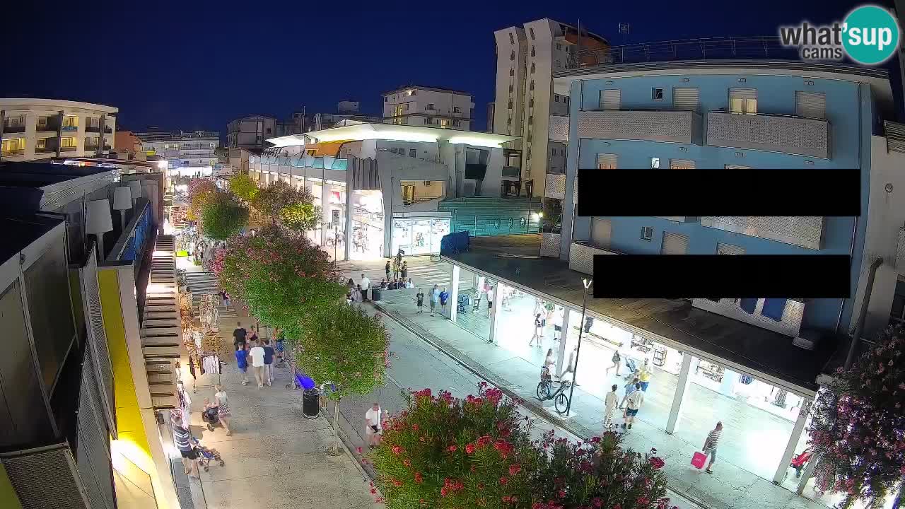 Webcam Passeggiata Bibione – Viale delle Costellazioni in Diretta