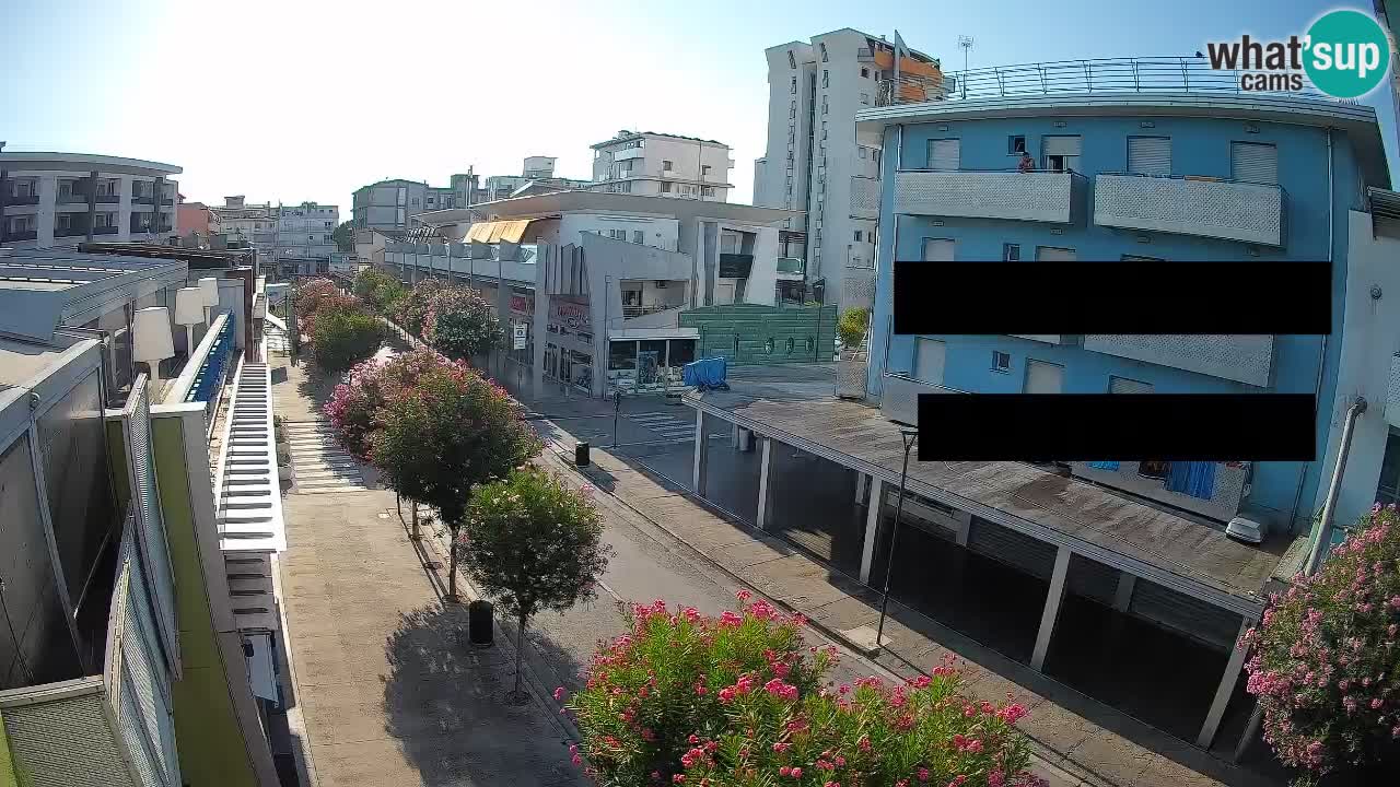 Bibione Fußgängerzone Webcam – Viale delle Costellazioni live