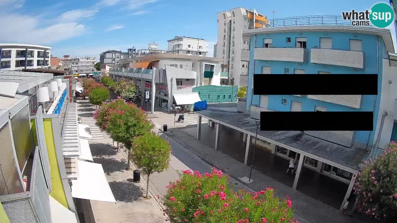 Bibione Fußgängerzone Webcam – Viale delle Costellazioni live