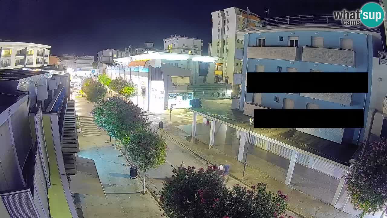 Webcam Passeggiata Bibione – Viale delle Costellazioni in Diretta