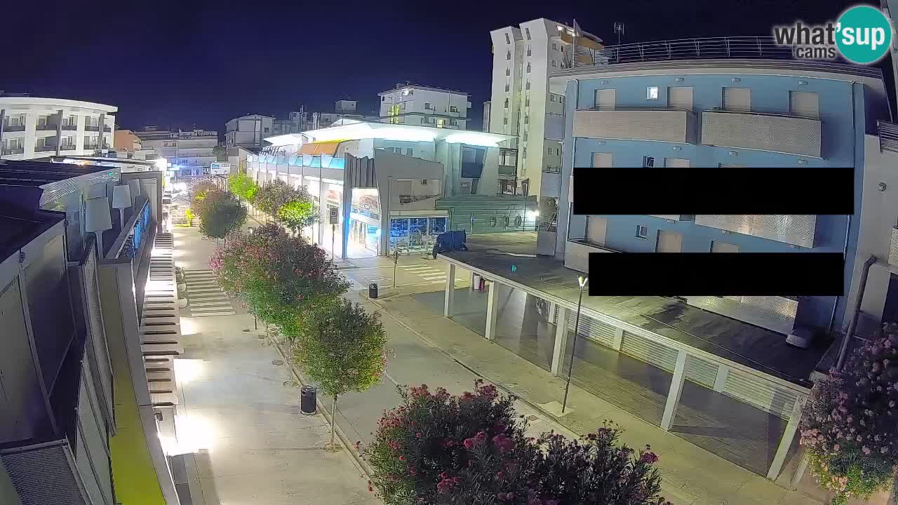 Bibione Fußgängerzone Webcam – Viale delle Costellazioni live