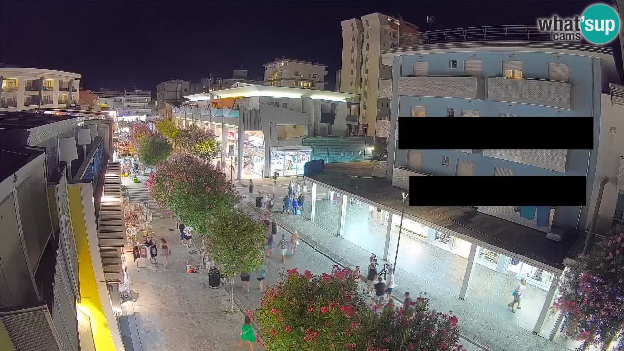 Webcam Passeggiata Bibione – Viale delle Costellazioni in Diretta