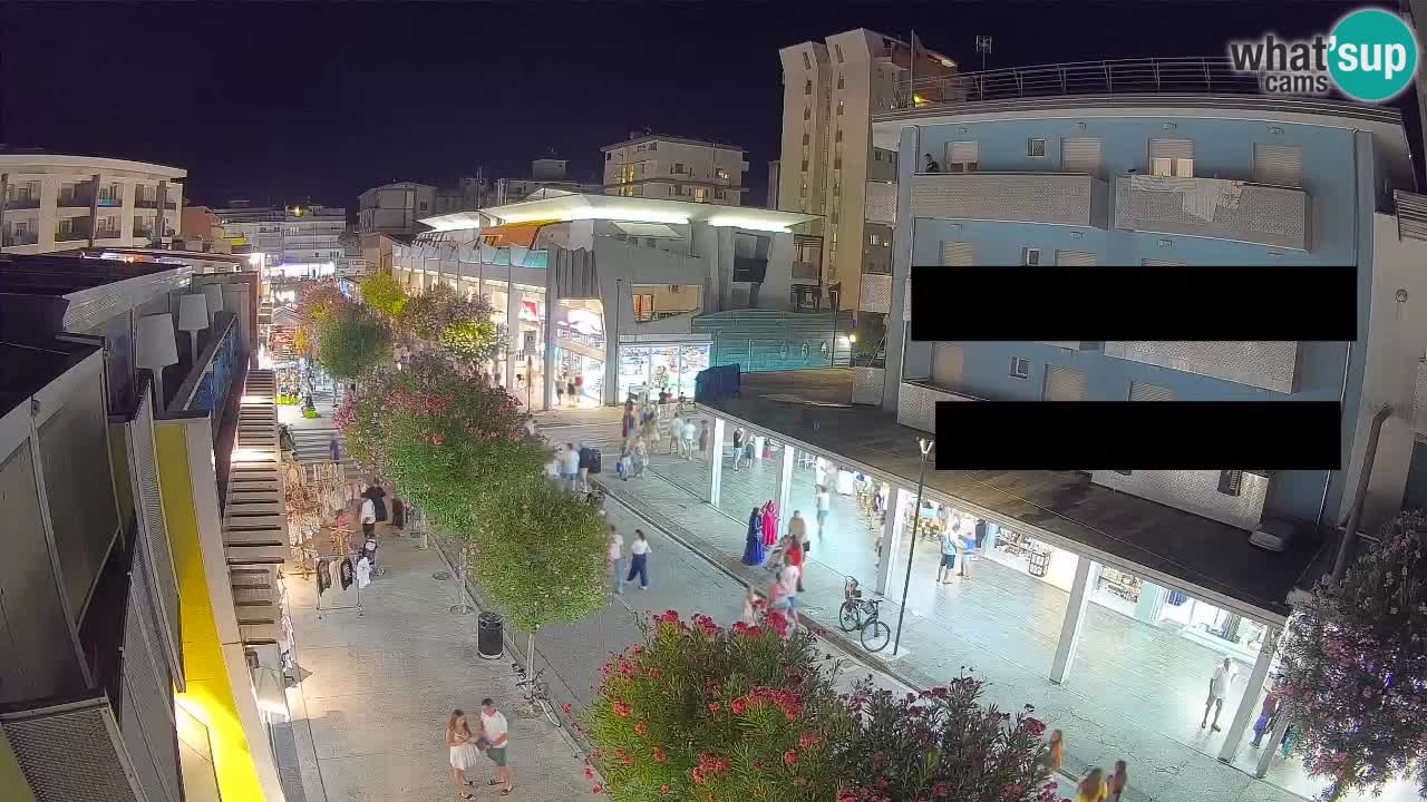 Webcam Passeggiata Bibione – Viale delle Costellazioni in Diretta
