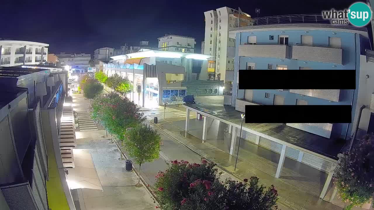 Bibione Fußgängerzone Webcam – Viale delle Costellazioni live