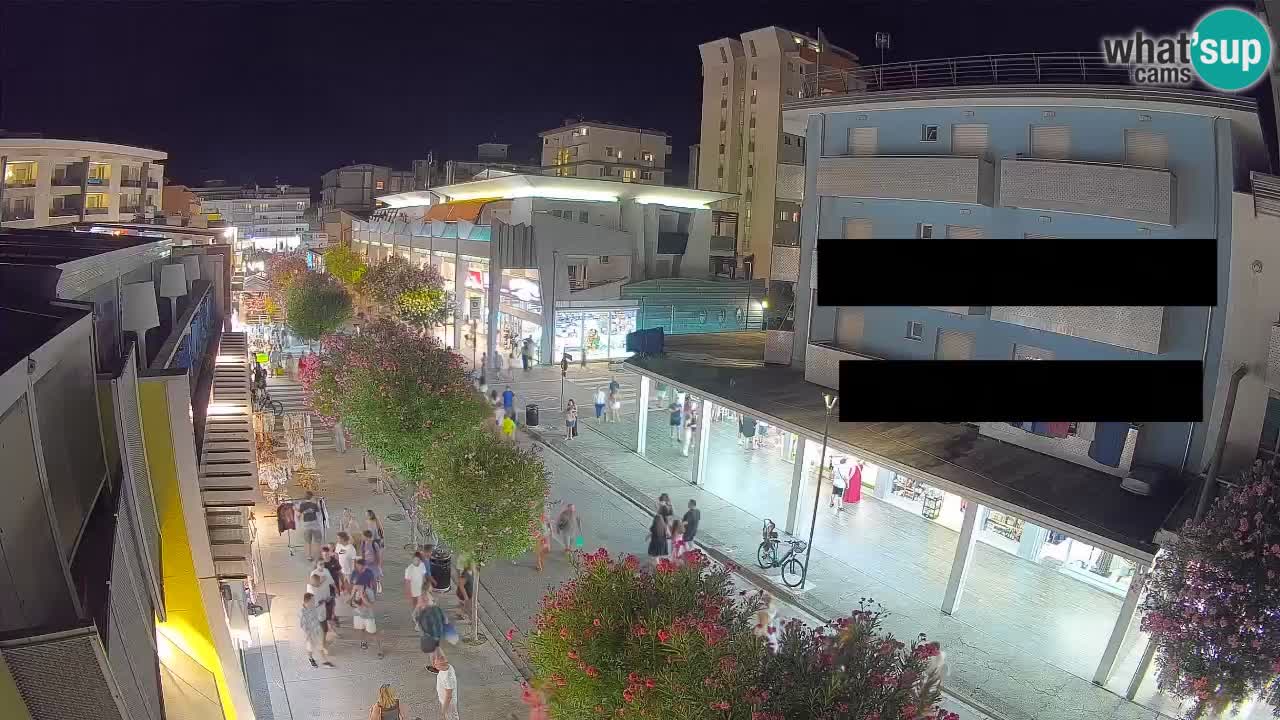 Bibione Fußgängerzone Webcam – Viale delle Costellazioni live
