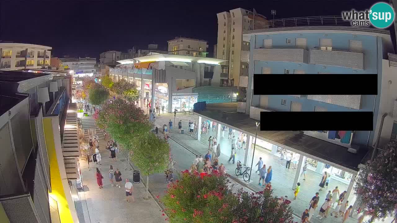 Webcam Passeggiata Bibione – Viale delle Costellazioni in Diretta
