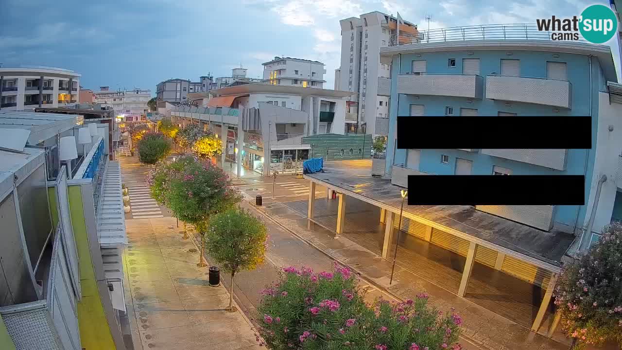Webcam Promenade de Bibione – Viale delle Costellazioni en direct