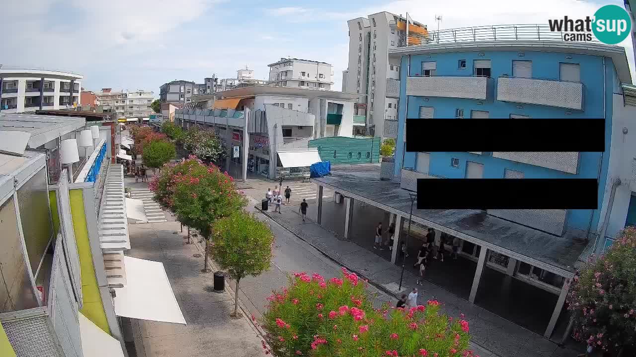 Bibione Fußgängerzone Webcam – Viale delle Costellazioni live