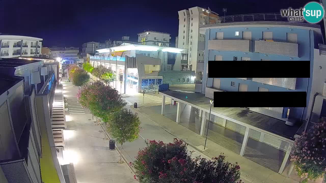 Bibione Fußgängerzone Webcam – Viale delle Costellazioni live